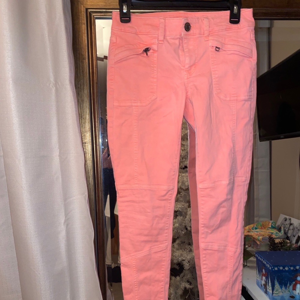 American eagle peach cargo pant